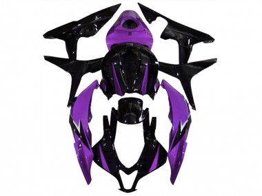 Affordable 2007-2008 Honda CBR600RR Motorcycle Fairings - Purple Glossy Black