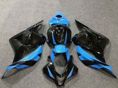 Affordable 2009-2012 Honda CBR600RR Motorcycle Fairings - Sky Blue Glossy Black