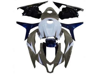Affordable 2009-2012 Honda CBR600RR Motorcycle Fairings - White Grey Blue Glossy Black