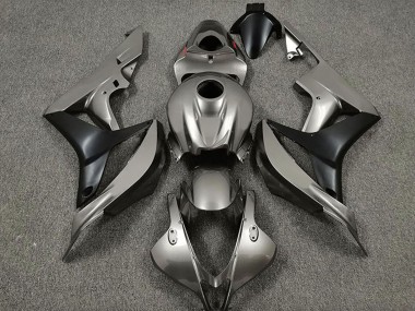 Affordable 2007-2008 Honda CBR600RR Motorcycle Fairings - Silver Matte Black