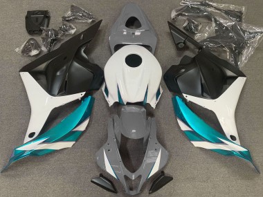 Affordable 2009-2012 Honda CBR600RR Motorcycle Fairings - White Grey Blue Matte Black
