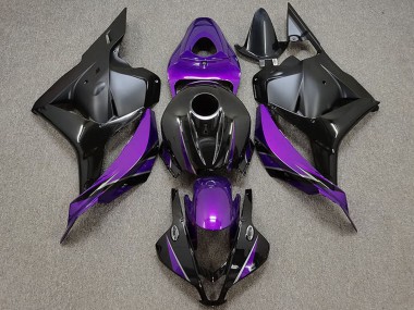 Affordable 2009-2012 Honda CBR600RR Motorcycle Fairings - White Purple Blue Matte Black