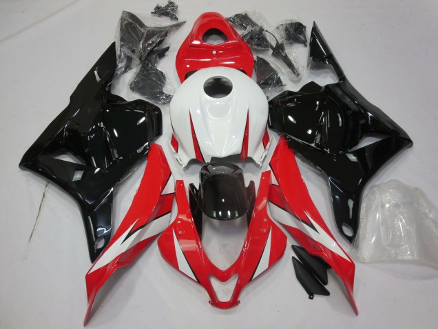 2009-2012 Honda CBR600RR Motorcycle Fairings - White Red Glossy Black