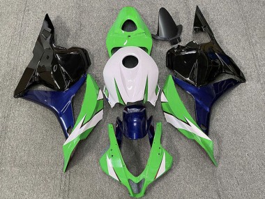 Affordable 2009-2012 Honda CBR600RR Motorcycle Fairings - White Green Blue Glossy Black