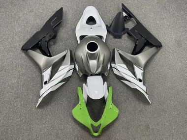 Affordable 2007-2008 Honda CBR600RR Motorcycle Fairings - Silver White Green Glossy Black