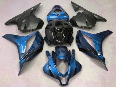 Affordable 2009-2012 Honda CBR600RR Motorcycle Fairings - Blue Glossy Black Matte Black