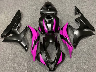 Affordable 2007-2008 Honda CBR600RR Motorcycle Fairing - Pink Matte Black