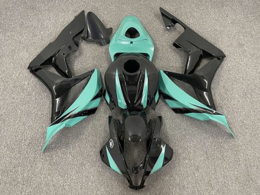 Affordable 2007-2008 Honda CBR600RR Motorcycle Fairings - Mint Green Glossy Black