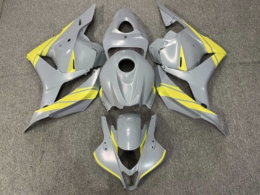 Affordable 2009-2012 Honda CBR600RR Motorcycle Fairings - Nardo Grey Yellow
