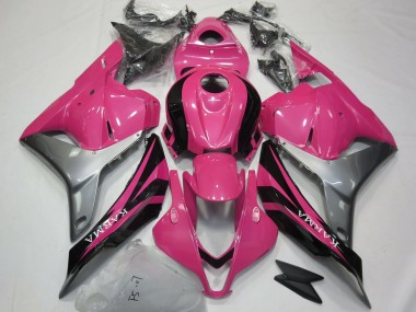 Affordable 2009-2012 Honda CBR600RR Motorcycle Fairings - Silver Pink Glossy Black OEM Style