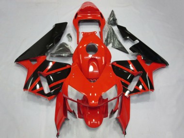 Affordable 2003-2004 Honda CBR600RR Motorcycle Fairings - Red Glossy Black OEM Styles