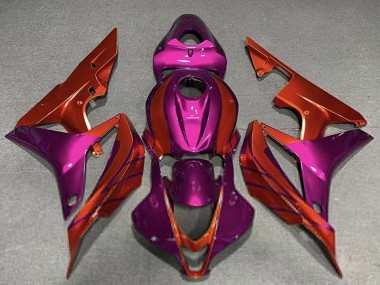 Affordable 2007-2008 Honda CBR600RR Motorcycle Fairings - Violet Red