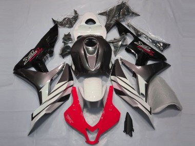 Affordable 2007-2008 Honda CBR600RR Motorcycle Fairings - White Red Grey Glossy Black