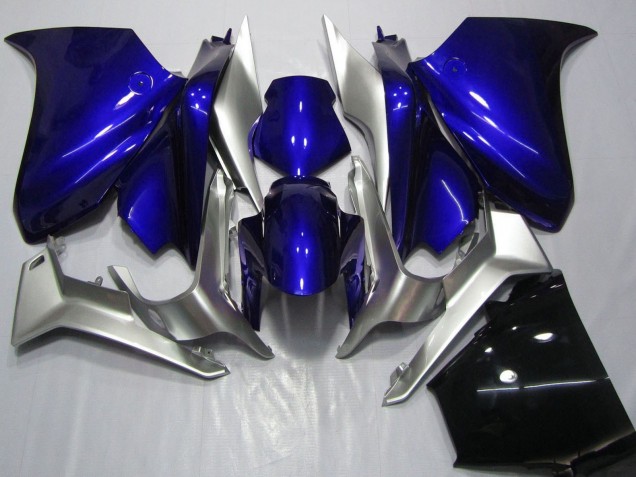 2010-2014 Honda VFR 1200 Motorcycle Fairings - Silver Blue