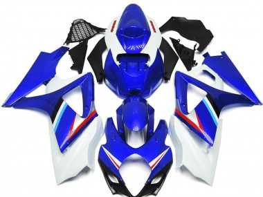 Affordable 2007-2008 Suzuki GSXR 1000 Motorcycle Fairings - Blue White Red Black