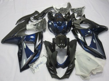 Affordable 2009-2016 Suzuki GSXR 1000 Motorcycle Fairings - Blue Silver Black