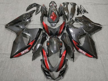 Affordable 2009-2016 Suzuki GSXR 1000 Motorcycle Fairings - Carbon Fiber Red