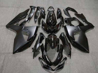 Affordable 2009-2016 Suzuki GSXR 1000 Motorcycle Fairings - Glossy Black Matte Black