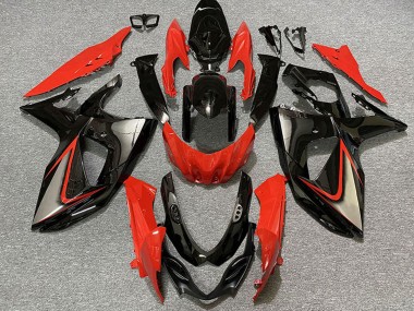 Affordable 2009-2016 Suzuki GSXR 1000 Motorcycle Fairings - Red Black