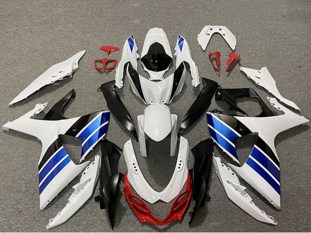 2009-2016 Suzuki GSXR 1000 Motorcycle Fairings - White Blue Red Black