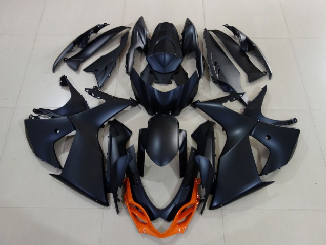 2009-2016 Suzuki GSXR 1000 Motorcycle Fairings - Matte Black Orange