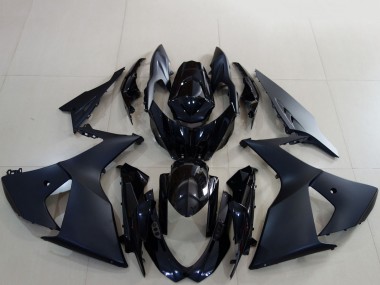 Affordable 2009-2016 Suzuki GSXR 1000 Motorcycle Fairings - Matte Black Glossy Black