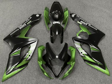 Affordable 2005-2006 Suzuki GSXR 1000 Motorcycle Fairing - Matte Black Green