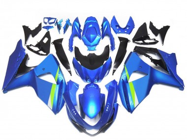 Affordable 2009-2016 Suzuki GSXR 1000 Motorcycle Fairings - Blue Green Black