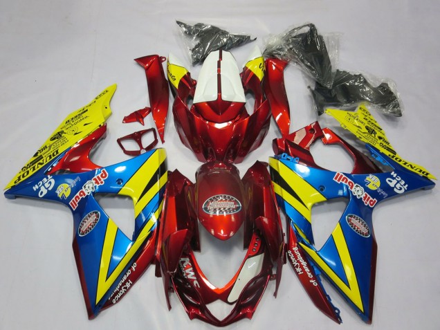 2009-2016 Suzuki GSXR 1000 Motorcycle Fairings - Yellow Red Blue