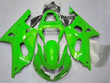 Affordable 2001-2003 Suzuki GSXR 600 / GSXR 750 Motorcycle Fairings - Green