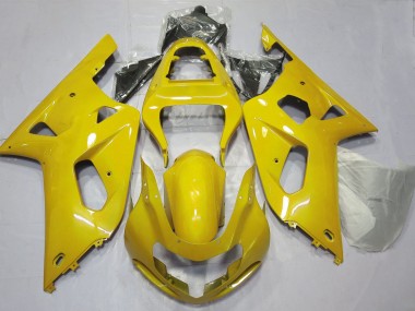 Affordable 2001-2003 Suzuki GSXR 600 / GSXR 750 Motorcycle Fairings - Yellow