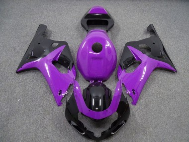 Affordable 2001-2003 Suzuki GSXR 600 / GSXR 750 Motorcycle Fairings - Purple Glossy Black
