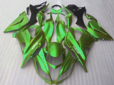 Affordable 2016-2020 Kawasaki ZX10R Motorcycle Fairings - Glossy Candy Green
