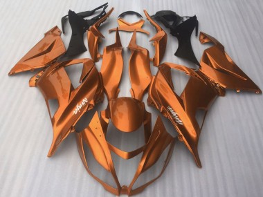 Affordable 2016-2020 Kawasaki ZX10R Motorcycle Fairings - Dark Orange