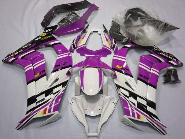 2011-2015 Kawasaki ZX10R Motorcycle Fairings - Purple Black White Yellow