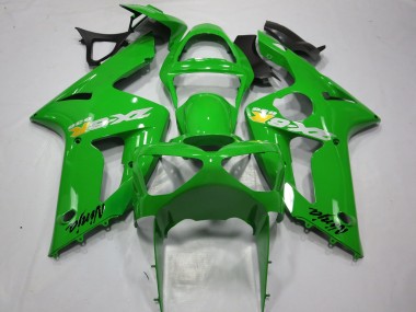 Affordable 2003-2004 Kawasaki ZX6R Motorcycle Fairings - Green OEM Style