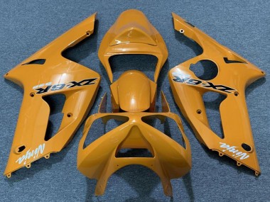 Affordable 2003-2004 Kawasaki ZX6R Motorcycle Fairings - Orange