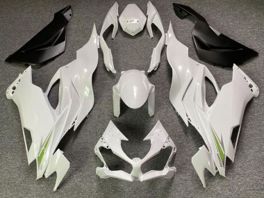 Affordable 2019-2022 Kawasaki ZX6R Motorcycle Fairings - Pearl White Green