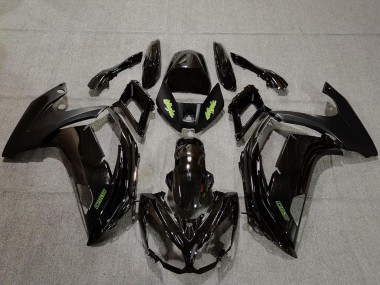 Affordable 2009-2011 Kawasaki Ninja 650R Motorcycle Fairings - Glossy Black Green