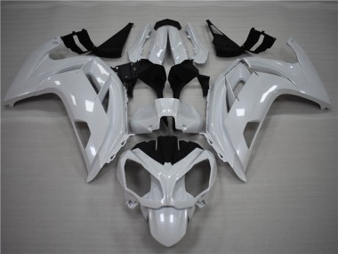 Affordable 2009-2011 Kawasaki Ninja 650R Motorcycle Fairings - Pearl White
