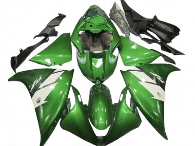 Affordable 2012-2014 Yamaha R1 Motorcycle Fairings - Green White