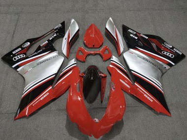 Affordable 2011-2014 Ducati 1199 Motorcycle Fairings - Red Silver Black Performance