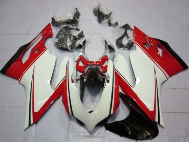 Affordable 2011-2014 Ducati 899 1199 Motorcycle Fairings - White Red Green Glossy Black