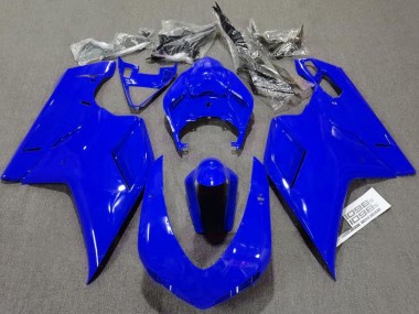 Affordable 2007-2014 Ducati 1098 Motorcycle Fairings - Glossy Blue Plain