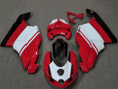 Affordable 2003-2004 Ducati 749 999 Motorcycle Fairings - White Red Glossy Black
