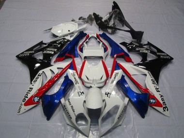 Affordable 2009-2014 BMW S1000RR Motorcycle Fairings - White Red Blue Glossy Black Easy Ride