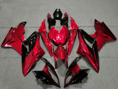 Affordable 2009-2014 BMW S1000RR Motorcycle Fairings - Red Glossy Black
