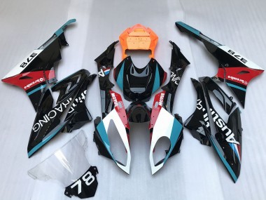 Affordable 2009-2014 BMW S1000RR Motorcycle Fairings - White Blue Red Orange Motul Austin Racing
