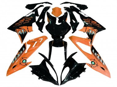 Affordable 2015-2016 BMW S1000RR Motorcycle Fairings - Orange Glossy Black Shark