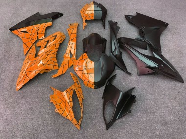 Affordable 2015-2016 BMW S1000RR Motorcycle Fairings - Orange Matte Black Split